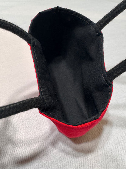 Double sided Mini Tote Bag for Dolls (Set of 4 Pcs)