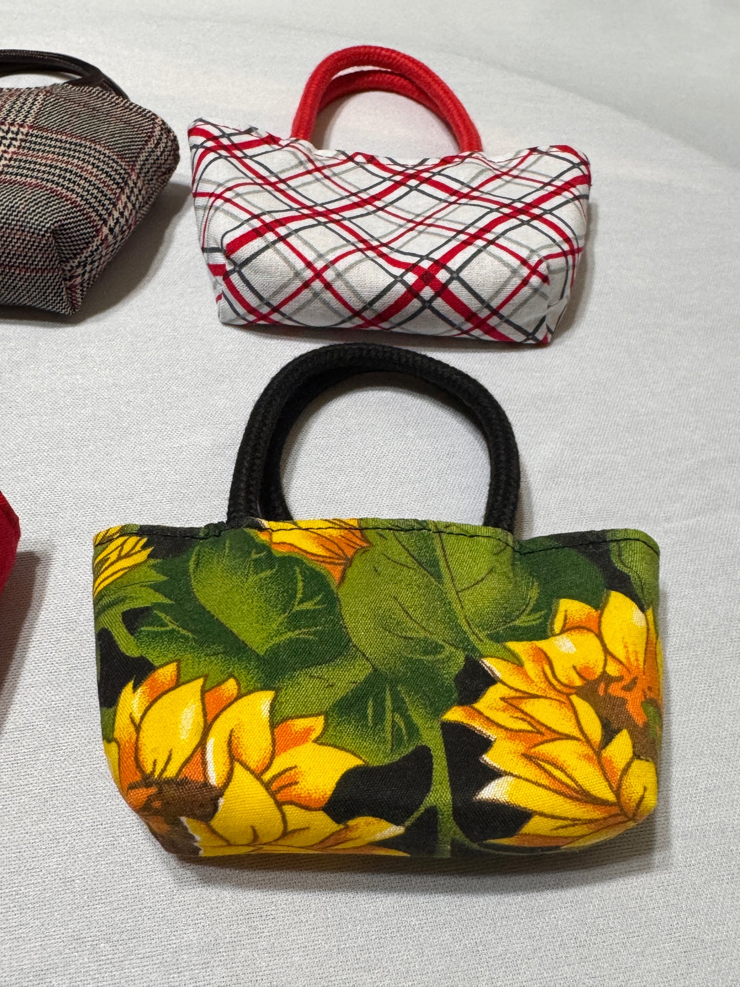 Double sided Mini Tote Bag for Dolls (Set of 4 Pcs)