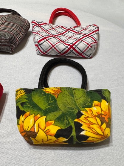 Double sided Mini Tote Bag for Dolls (Set of 4 Pcs)